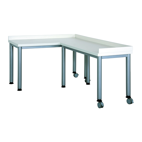 Anstelltische mit Aufkantung, als 2er-Set B/H/T: 120x70/76x52/172 cm, verschiedene Anstellvarianten, Frühstücksstrecken-Kombination