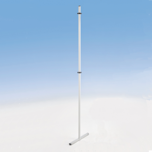 Stativ mit fest verschweistem T-Fuß und vormontierten Einhängeringen, Serie SVT Höhe: 150 cm