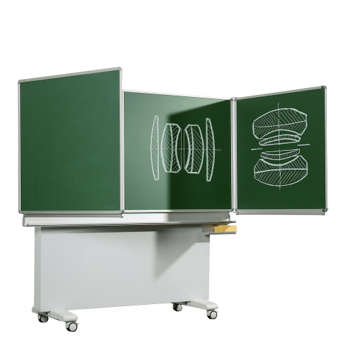 Klappschiebetafel Schultafel aus Premium Stahlemaille, Serie M-EG Größen und RAL Farben wählbar