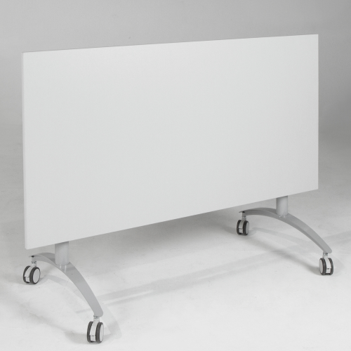 Seitenklapptisch mit Melaminplatte, fahrbar B/H/T: 160x72x80 cm