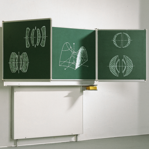 Wandtafel Schultafel aus Stahl, Serie MST, grün MF: 150x100 cm, FF: 75x100 cm