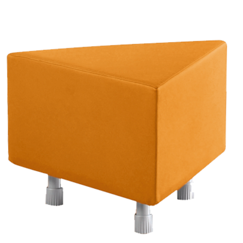Sitzelement Dreieck aus der Sofaserie Wellness-Oase, Bezug Stoff oder Kunstleder B/H: 56x40 cm; Kantenlänge: 56 cm