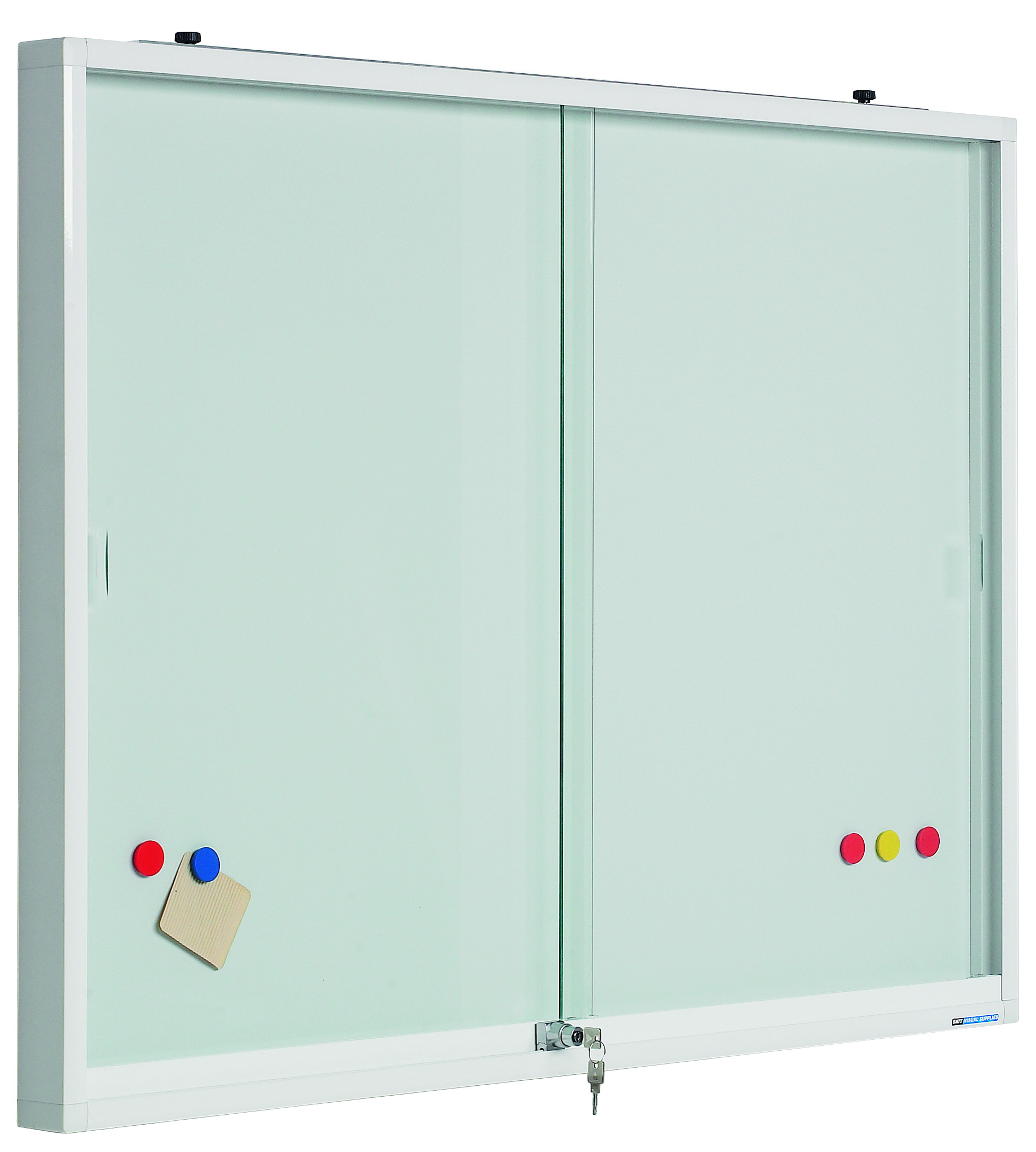13001_101 Innenvitrine mit weißer Stahlrückwand