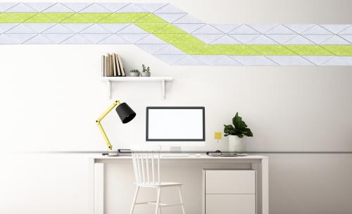 Akustikelement AKUSTIX Shape #11 B/H/T: 10,1x35x1,8 cm, PET Gestaltungspaneel in Dreieck-Form