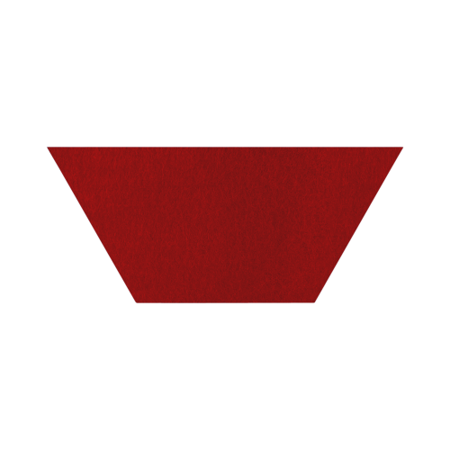 Akustikelement AKUSTIX Shape #12 B/H/T: 40x17,5x1,8 cm, PET Gestaltungspaneel in Trapez-Form