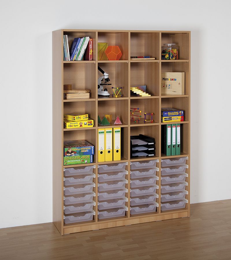 CS4-106T Lehrmittelregal mit 24 ErgoTray Boxen