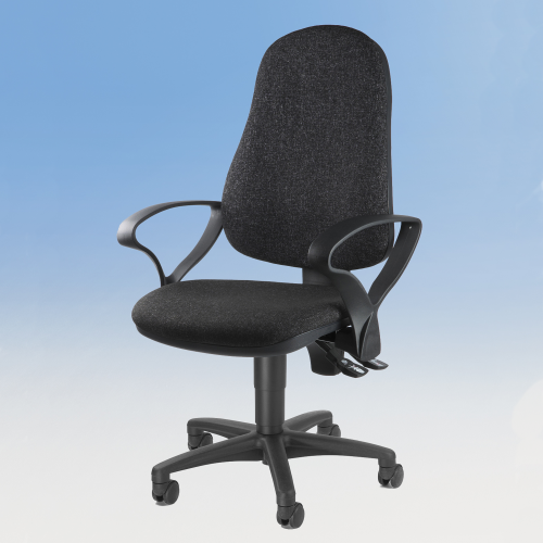 Bürodrehstuhl HAGEN Sitzhöhe: 42 - 55 cm, Stofffarbe Lila