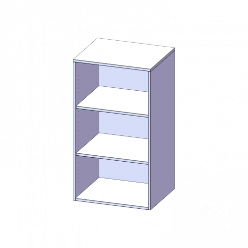 Aufsatzregal, 3 Ordnerhöhen - Serie evo180 B/H/T: 60x108x40 cm