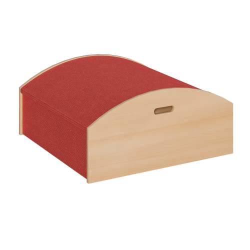 Spielpodest - Berg B/H/T: 78x24/36x78 cm, mit Tretford Teppich