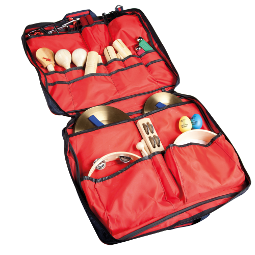 Rhythmikset in Leinentasche mit 29 Instrumenten Maße: L/B/H 50 x 40 x 7 cm
