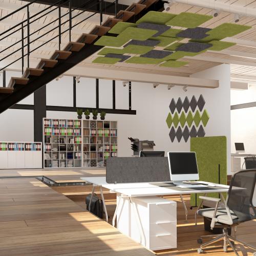 Akustikelement AKUSTIX Shape #12 B/H/T: 40x17,5x1,8 cm, PET Gestaltungspaneel in Trapez-Form