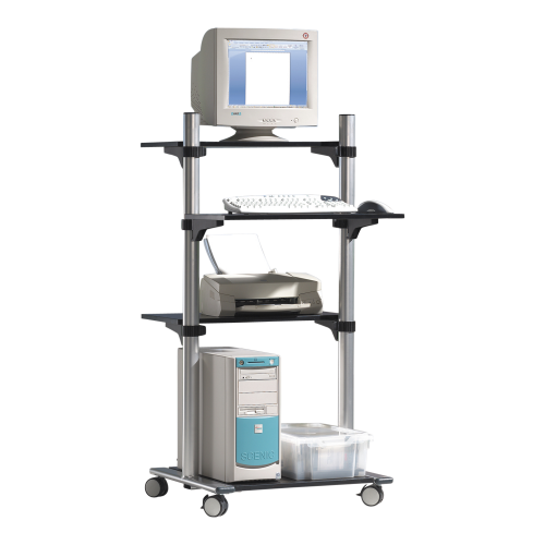 fahrbare EDV-Workstation H: 143 cm, für stehende Tätigkeit