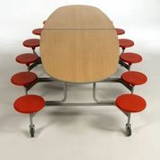 12-Sitzer-oval Sico Mobile Tisch-Sitzeinheit 12-Sitzer oval
