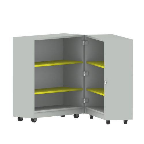 Bücherwagen mit 4 Einlegeböden, zusammenklappbar, fahrbar B/H/T: 80x91,2x64 cm