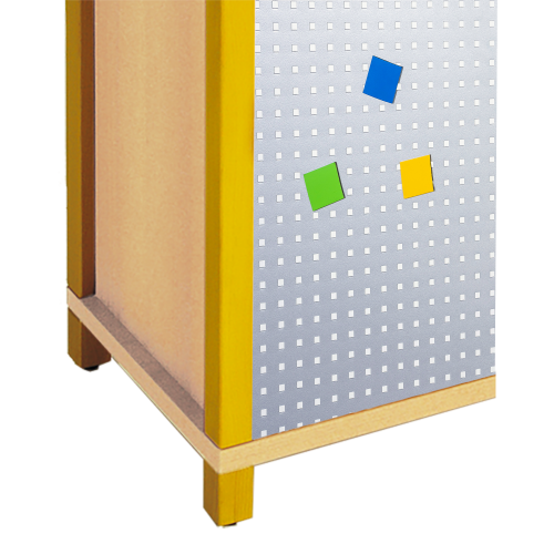 Aufpreis für Rückwandausführung Ausführung mit Lochblech, Farbauswahl nach RAL-Muster