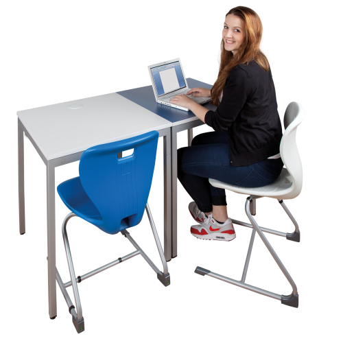 Einer-Computertisch B/T: 80x80 cm, veschiedene feste Höhen und Dekore wählbar