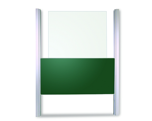 9aa7f330395a1e3e557970b017b014c0 Pylonentafel mit einer Schreibfläche - grün