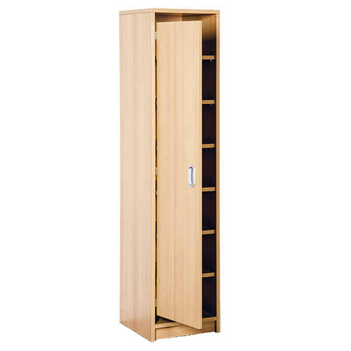 Beistellschrank mit 7 Fächern B/H/T: 36x158x40 cm, mit 6 Einlegeböden, verkürzte Tür links
