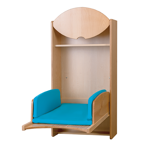 Wandwickeltisch inkl. Auflage B/H/T: 65x125/138x32/117 cm