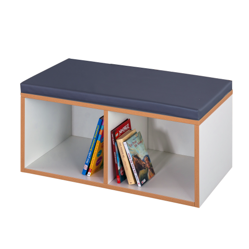 Bücher-Sitzbank B/H/T: 78x35/39x40 cm