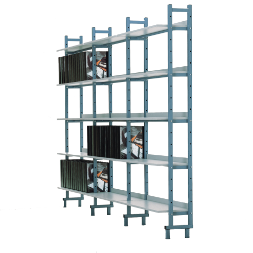 Boden mit Stahlunterzug für Bücherregal B/H/T: 95x1,9x32 cm, Boden zusätzlich für Bücherregal BR E und BR EA