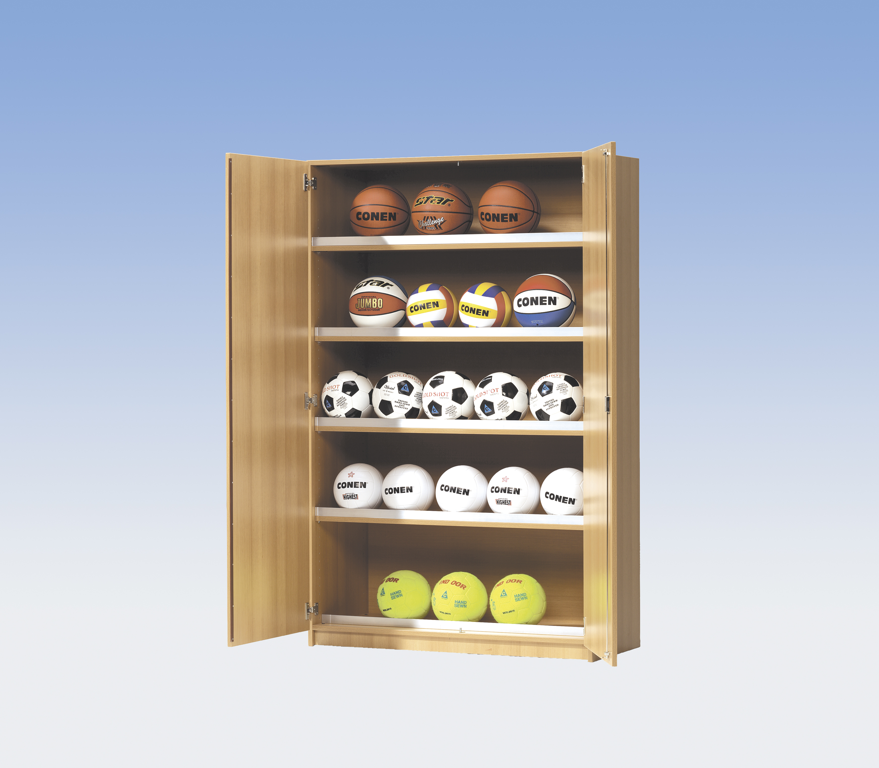 sp2g Sportgeräteschrank für die Ballaufbewahrung