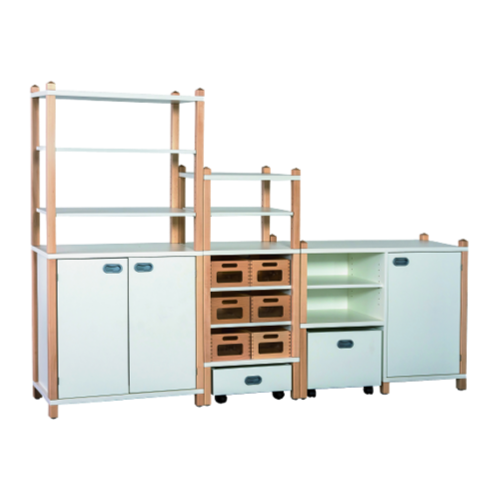 Fertigregalsystem in Stollenbauweise ''Christoph'' B/H/T: 244x80/160x40 cm, Nr. 47