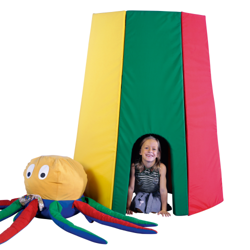 Indianerzelt aus Nylon fünfteiliges Set, farbig