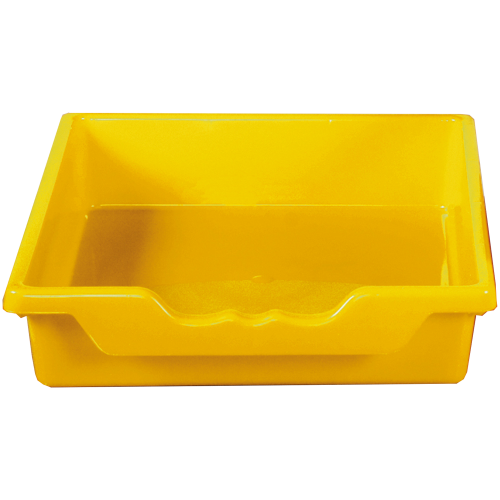 Ergo Tray Box M Gelb, aus schwer entflammbarem Kunststoff