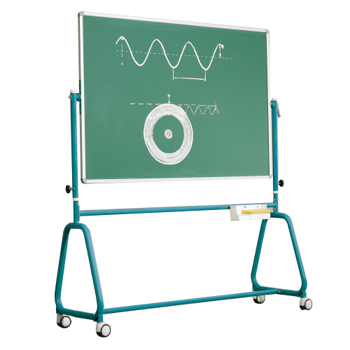 Fahrbare Tafel aus Premium Stahlemaille mit Rundrohrgestell, Serie 6 E