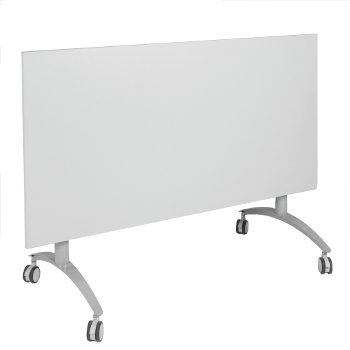 Seitenklapptisch mit Melaminplatte, fahrbar B/H/T: 140x72x70 cm