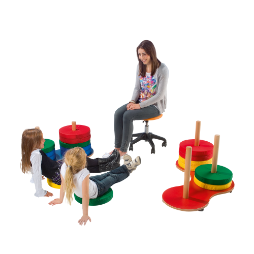 Sitzkissen 35 cm Durchmesser und 6 cm stark mit Nylonbezug