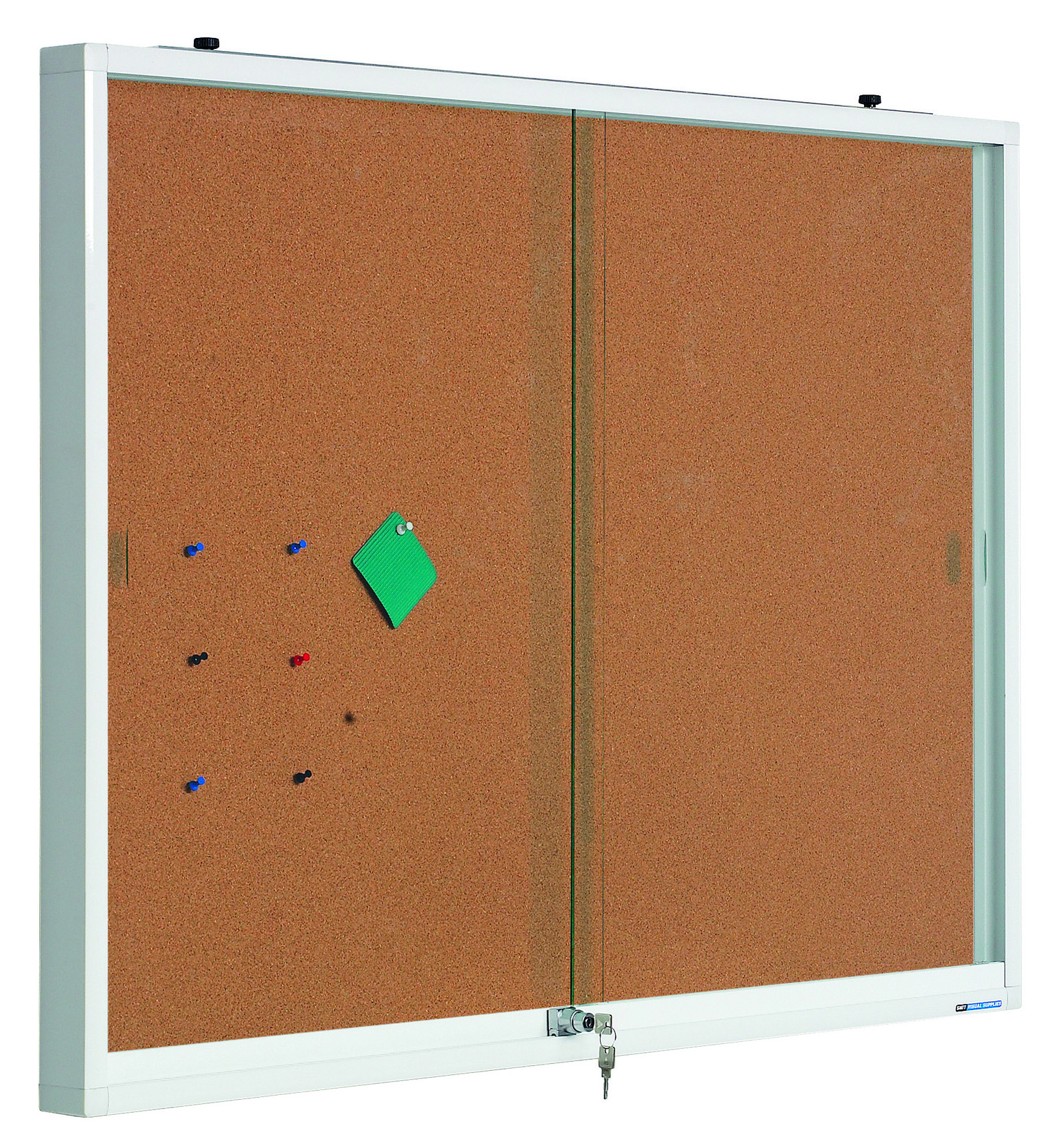 Innenvitrine mit Naturkorkoberfläche