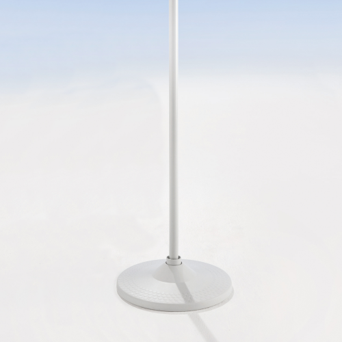 Stativ mit Tellerfuß, Serie SVR-5 Höhe: 200 cm, pulverbeschichtet, vormontierte Einhängeringe und Tellerfuß