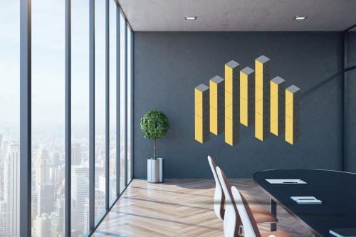 Akustikelement AKUSTIX Shape #12 B/H/T: 40x17,5x1,8 cm, PET Gestaltungspaneel in Trapez-Form