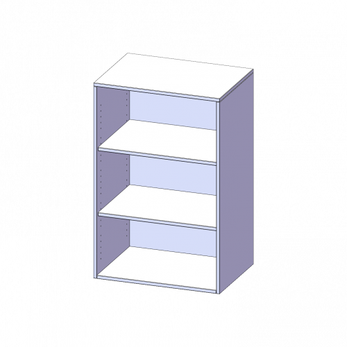 Aufsatzregal für ErgoTray Serie, 3 Ordnerhöhen - Serie evo180 B/H/T: 36,1x108x40 cm