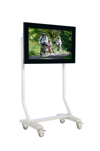 TV Wagen, TV Rack für Fernseher bis 70 Zoll ScreenCart S, feste Halterung