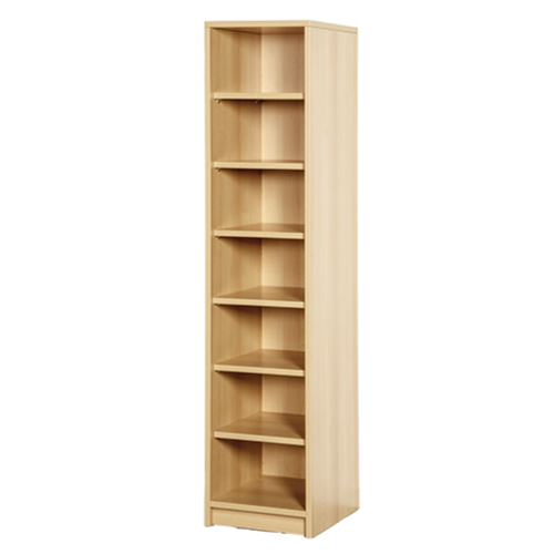 Beistellregal B/H/T: 36x158x40 cm, mit 7 Fächern durch 6 Einlegeböden, passend zu Regal mit Ergo-Tray - Boxen