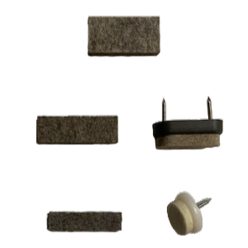 Filzgleiter für Tisch oder Stuhl, als Satz 1 Satz mit 4 Stück, optionales Zubehör