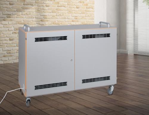 Laptopwagen mit 16 Teleskopauszügen, fahrbar B/H/T: 135x99x60 cm