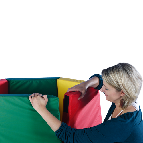 Indianerzelt aus Nylon fünfteiliges Set, farbig