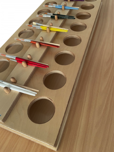 Farbmixaufsatz B/H/T: 110x13x40 cm, für 18 Farbmischbehälter bis Ø 8 cm