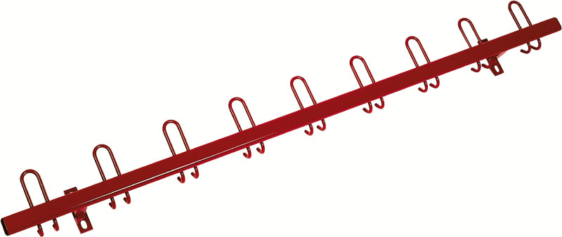 7c22b8485a19f3ce915edca1d63d24e2 Wandgarderobe 200 cm, einfarbig mit Haken nach hinten