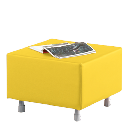 Sitzelement Quadrat aus der Sofaserie Wellness-Oase, Bezug Stoff oder Kunstleder B/H/T: 56x40x56 cm, Bezug Kunstleder