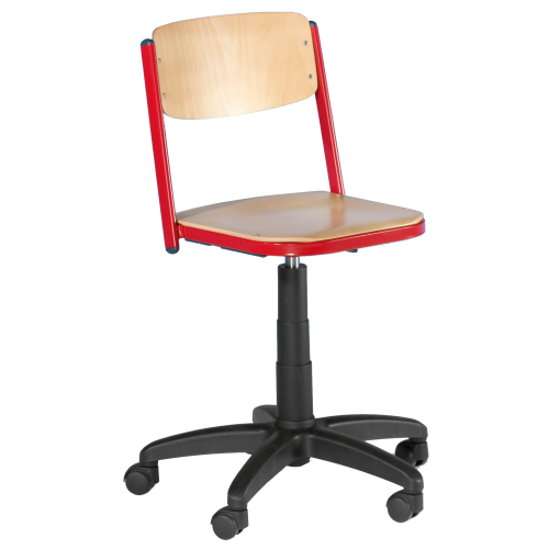 Drehstuhl mit Gaslift auf Polyamid-Fußkreuz Sitzhöhe: 41-54 cm