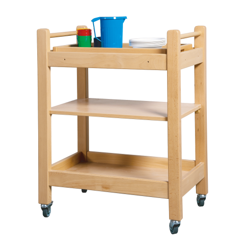 Bücher- und Servierwagen B/H/T: 66 x 86,5 x 40 cm, mit 3 Ablageflächen