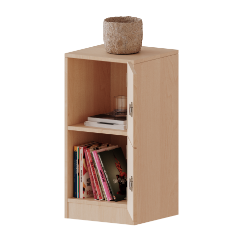 Schließfachschrank, 2 Ordnerhöhen - Serie evo180 Breite 40,5 cm, Gesamthöhe 82 cm, 2 Schließfächer, mit Sockel (81 mm)