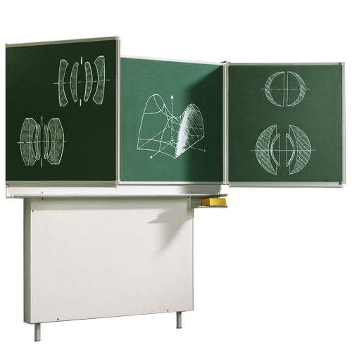 Wandtafel Schultafel aus Premium Stahlemaille, Serie ME, grün MF 150x100 cm, FF 75x100 cm, 4,5 m² Schreibfläche