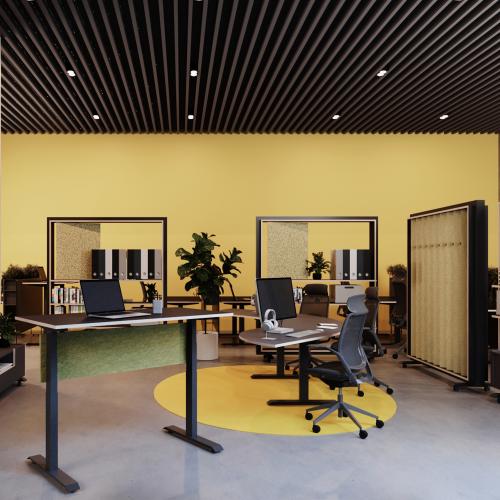 RollingRack Sideboard freistehend Rechts und links mit Tür