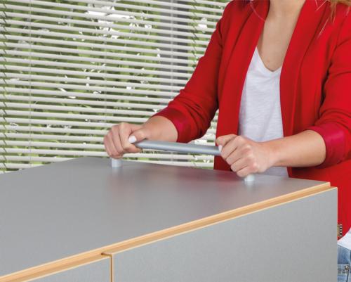 Laptopwagen mit 24 Teleskopauszügen, fahrbar B/H/T: 135x137,5x60 cm